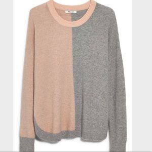 Two-toned madewell sweater